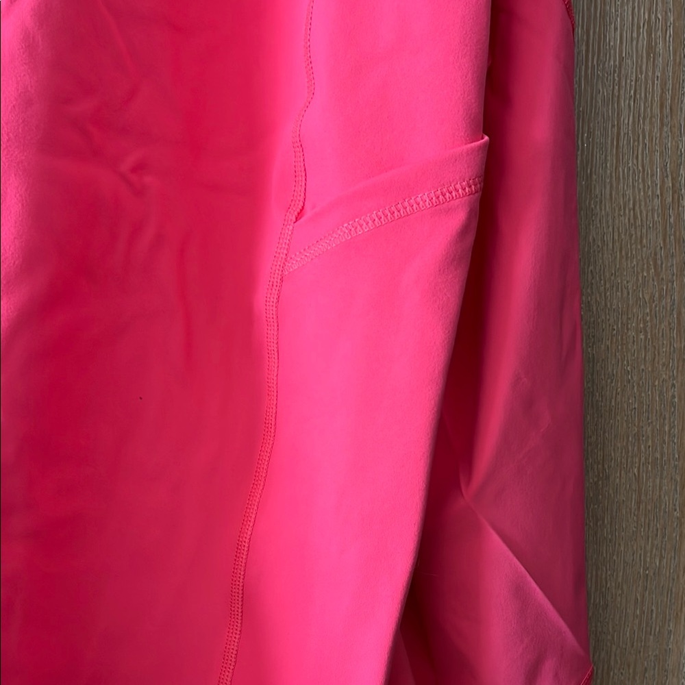 Pink Skort with Flowy Fabric and Elastic Waistband - Picture 4 of 4